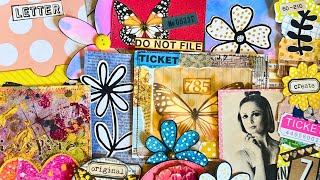 My HANDMADE Junk JOURNAL Embellishments and TREASURES  Junk Journal IDEAS  Part 1 [upl. by Dolly]