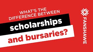 What’s the difference between scholarships and bursaries [upl. by Narton801]