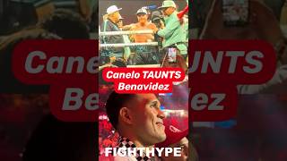 Canelo TAUNTS David Benavidez RINGSIDE seconds after DROPPING amp BEATING Jaime Munguia [upl. by Patin]