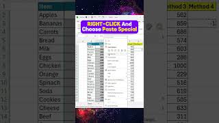 Method 4 Convert Negative to Positive with Paste Special in Excel 🔢excelexceltutorialexceltrick [upl. by Appledorf358]