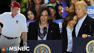 Why Trump is rattled and off campaign trail See Kamala Harris rally in PA with Biden [upl. by Inaluiak11]