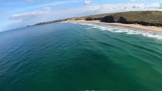 FPV flight over Perranporth and Ligger bay [upl. by Anaeel]