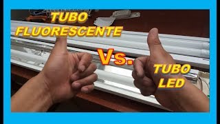 DIFERENCIA ENTRE TUBO FLUORESCENTE Y TUBO LED [upl. by Dloreh]