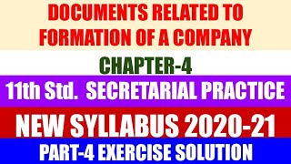 11th Std Secretarial Practice Chapter Exercise Solution Part4Q6 amp Q7  COMMERCEACADEMIA [upl. by Weaver]