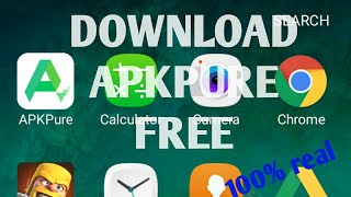 how to download apkpure in android for free 100 working [upl. by Dragone730]