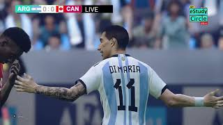 🔴Argentina Vs Canadá EN VIVO  Partido de semifinales PES 21 Simulation Gameplay [upl. by Amocat]