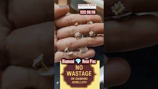 Just Rs5000 onwards Diamond 💎 Nose Pins Diamond second studs  MahalaxmiAdyar [upl. by Annaert935]