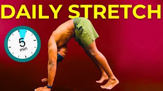 5 MINUTE MORNING STRETCH  Beginner Friendly  Do This Every Morning [upl. by Jarrett260]