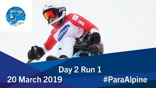 Slalom Run 1  Day 2  World Para Alpine Skiing World Cup  Morzine 2019 [upl. by Price]