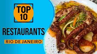 Top 10 Best Restaurants in Rio de Janeiro Brazil [upl. by Muscolo]