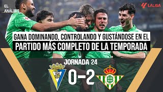 El ANÁLISIS del CÁDIZ CF 02 REAL BETIS  Pedro González [upl. by Sardse]