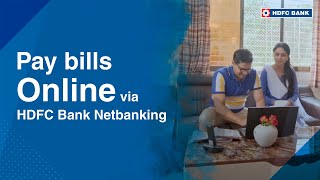 Pay bills online via HDFC Bank NetBanking [upl. by Durante]