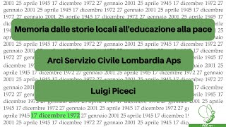 ASC Lombardia Aps  Luigi Piceci  Intervista Progetto Memoria 2020 [upl. by Aysab]