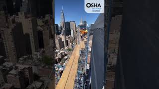 Scaffold Safety at Heights Safety Harness vs No Harness OSHA Fall scaffold constructionsafety [upl. by Emanuela496]