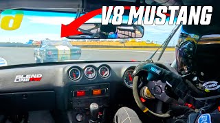 Horsepower vs Handling Awesome Datsun 280z takes on V8 Mustang [upl. by Bethesda]