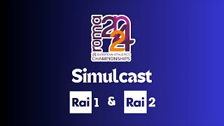 Finale 100 metri Europei Atletica Leggera  Simulcast Rai 1 HD e Rai 2 HD  8 Giugno 2024 [upl. by Chic674]