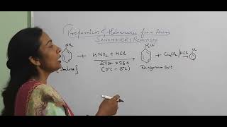 Sandmeyer Reaction class 12chemistry [upl. by Yensehc]