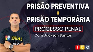 Processo Penal  Prisão Preventiva x Prisão temporária [upl. by Usanis]