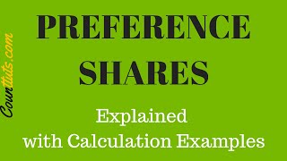 Preference Shares  Cost of preference shares Calculation Examples [upl. by Wylie617]