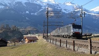 Lötschberg am Limit  Umleiterverkehr TX Logistik im Kandertal [upl. by Hoenack]