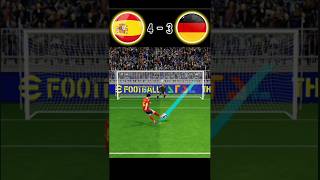 Spain 🆚 Germany  FINAL  Pealanty shoot  fifa world cup 🏆  realistic pes gaming [upl. by Aralomo190]