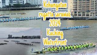 Cuaca panas menguji kesabaran para peserta team regatta sarawak 2024 Kuching malaysia🇲🇾 [upl. by Caspar170]