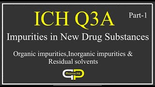 ICH Q3A Impurities in new drug substances Part1 [upl. by Lorie]