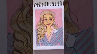 Glinda painting inspo ✨💗 wicked arianagrande paintinginspo characterart gouache sketchbook [upl. by Onibla30]