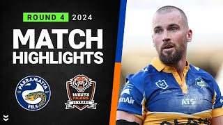 NRL 2024  Eels v Wests Tigers  Match Highlights [upl. by Nocam575]