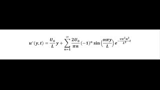 Transient Couette Flow without pressure gradient [upl. by Alysa]