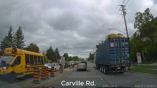 4K Thornhill Ontario 1 Fall day driving ON CA [upl. by Erialc]