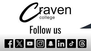 Craven College Follow Us [upl. by Gault]