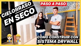 Como Hacer un CIELORRASO DURLOCK Paso a Paso 🔥 Sistema DRYWALL  Enseco [upl. by Anhsirk]