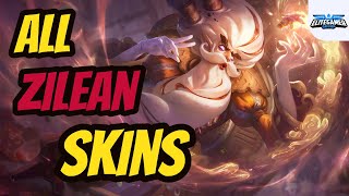 All Zilean Skins Spotlight League of Legends Skin Review [upl. by Yziar]