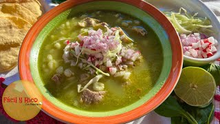 El Mejor POZOLE VERDE de Puerco 🐷 Te Encantara Mi Receta Paso a Paso [upl. by Htiel]