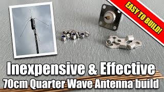 70cm Quarter Wave Antenna  Great for portable use  Ham Radio  Easy to build [upl. by Ilocin]