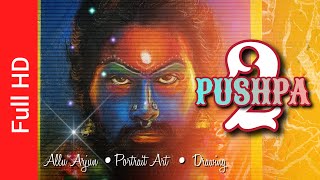 Pushpa The Rule  Allu Arjun  Coloring tutorials  Pastel colour  How to draw Portrait  pushpa2 [upl. by Milore]