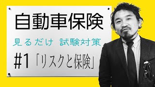 1【自動車保険】★商品資格★ ”見てるだけで受かる” ★損保募集人試験★「リスクと保険」 [upl. by Ratcliffe256]