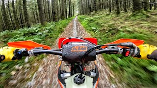 KTM EXC 150 OFF ROAD TEST WITH UPGRADES [upl. by Ilesara]