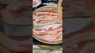 How to Cook Bacon in a Stainless Steel Frying Pan With No Sticking shorts [upl. by Aihsat91]