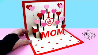 Beautiful Mothers day Greeting Card Idea  Mother’s day POPUP card 2024 [upl. by Lozar]