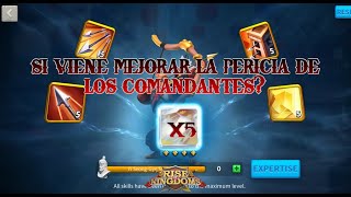 MEJORAR LA PERICIA DE LOS COMANDANTES  Rise of Kingdoms Español [upl. by Adnirak]