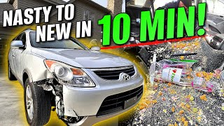 NASTY to NEW In 10 Minutes Car Cleaning Restoration [upl. by Ettennat760]