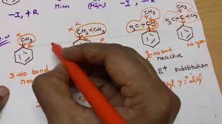 Order of reactivity of toluene ethylbenzene isopropylbenzene and t butylbenzene E substitution [upl. by Assenyl970]