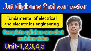 Jharkhand polytechnic 2024 2nd semester  fundamental of electrical and electronics engineering [upl. by Eilyw]