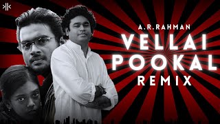 Vellai pookal  Konfused kid Remix  A R Rahman  Kannathil Muthamittal  Lyrical Video [upl. by Wooldridge]