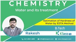 Estimation of Hardness of Water by EDTA Method  Unit2  Engineering Chemistry  BTech Tutorials [upl. by Kellia187]