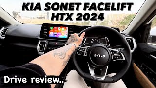 New Kia Sonet Facelift 2024 HTX Diesel Automatic  Drive review 😍🔥 [upl. by Lidda]