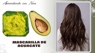 Mascarilla de aguacate para el cabello seco y maltratado [upl. by Cuthbert]