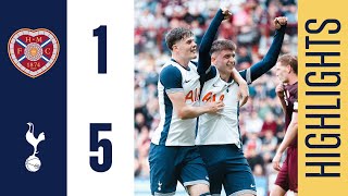 HEARTS 15 TOTTENHAM HOTSPUR  HIGHLIGHTS  MOORE amp LANKSHEAR SHINE IN SCOTLAND [upl. by Vieva]